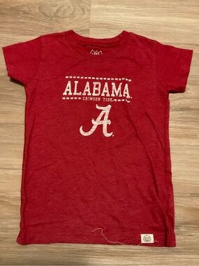 Wes and Willy Alabama Crimson Tide Kids Red Graphic Tee